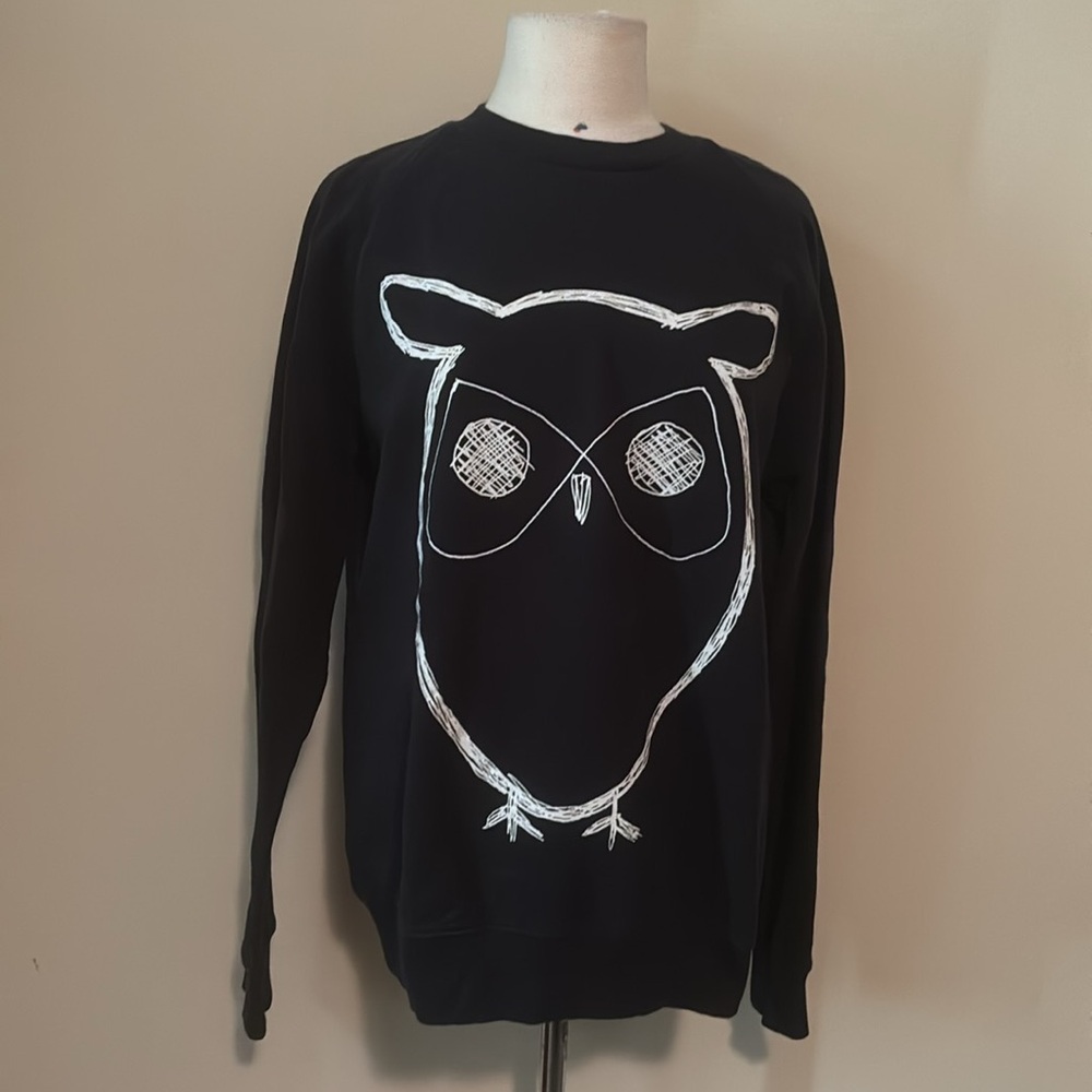 Knowledge Cotton Apparel Men’s Logo Long Sleeve Sweatshirt Size Large